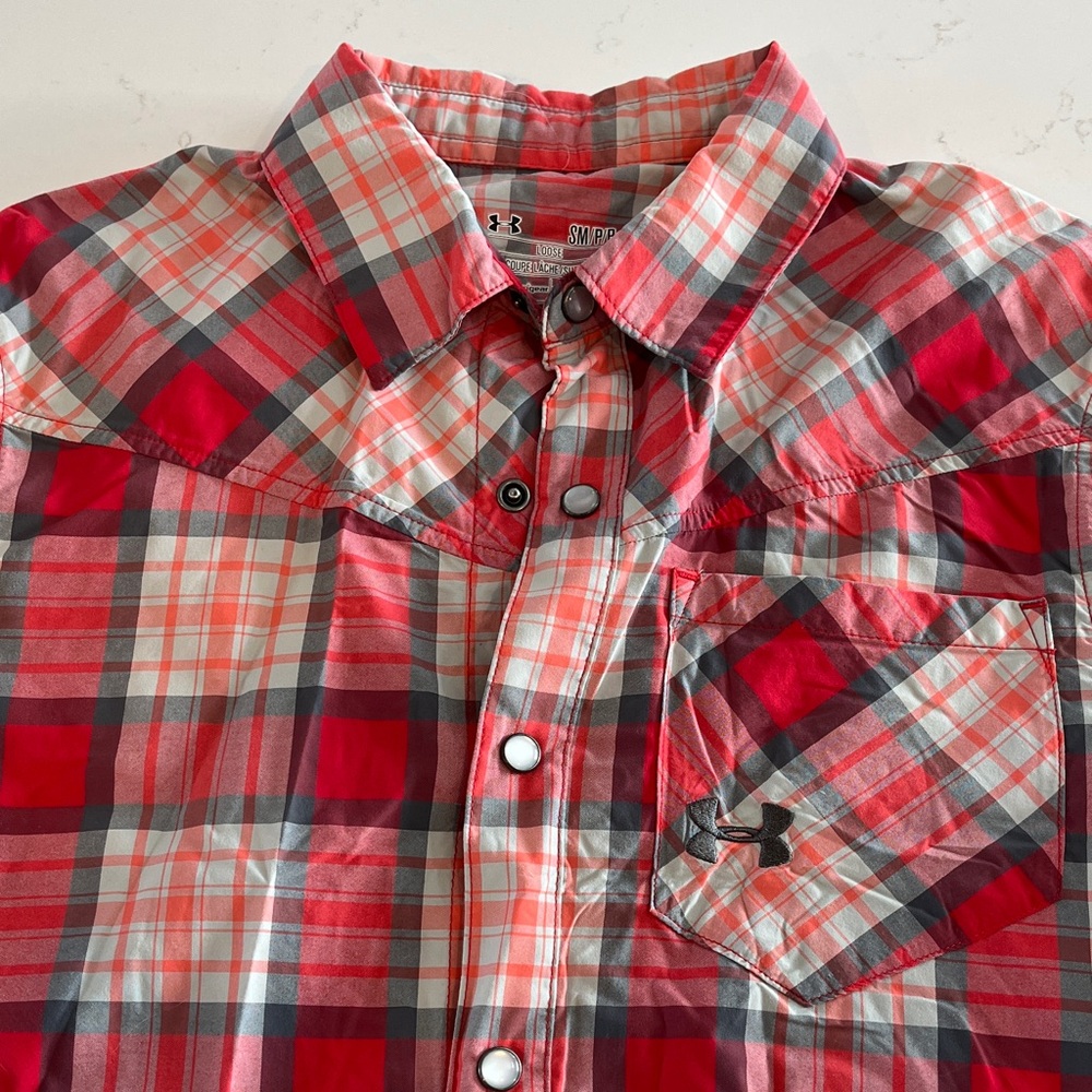 Under Armour men’s pearl snap shirt S